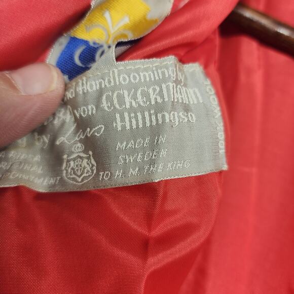 Countess Ebba Von Eckermann Vtg 60s Dress Womens Wool Pink Sweden Tagged 16 - Picture 12 of 16